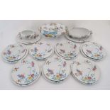 A matched '' Indian Tree '' pattern part tea set, including pieces by Coronet China, Portmerion etc,
