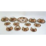 A matched collection of Royal Crown Derby ''Imari '' pattern ceramics , to include; 12 cups, 12