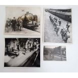 Militaria : A selection of four WWII press photographs of various subjects , comprising Adolf Hitler