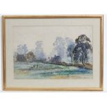 H Draper 1908
Watercolour
' Whitnash'
Signed lower right and titled lower left
7 1/2 x 11 1/4"