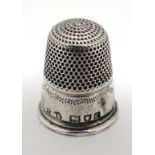 A silver thimble hallmarked London 1898 maker Samuel Foskett  CONDITION: Please Note -  we do not