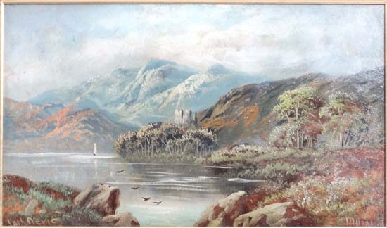 Marshall c.1900,
Oil on card,
' Loch  Nevis ' Scotland,
Signed lower right and titled lower left,
11 - Image 3 of 3