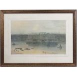 After William Daniell
Coloured mezzotint ( reproduced)
' London Plate V ' ( Somerset House from