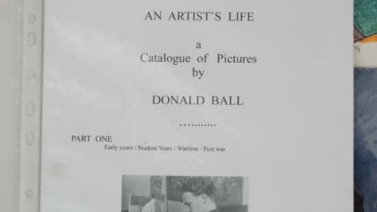 Donald Ball (1916-2010),
Collection of assorted paintings , limericks and photographs from the - Image 2 of 4