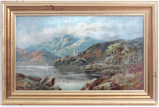 Marshall c.1900,
Oil on card,
' Loch  Nevis ' Scotland,
Signed lower right and titled lower left,
11