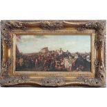 After William Powell Frith (1819 - 1909), 
Lithograph on canvas in a heavy gilded swept frame,