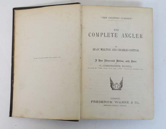 Angling : An 1888 ' Chandos Classics ' edition of ' The Complete Angler ' by Izaac Walton & - Image 2 of 5