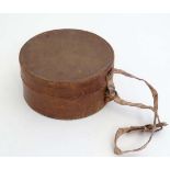 Leather : An old 19thC pigskin collar box  CONDITION: Please Note -  we do not make reference to the