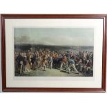 Golf :
After Charles Lee by C E Wagstaffe,
Coloured print,
' The Golfers a grand match played over