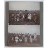 Shooting : Two early 20thC photographs depicting female contestants of a Rifle Shooting