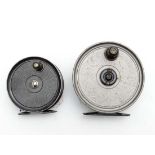 Fly Fishing : Two fly reels by JW Young & Sons, Redditch, comprising The ' Pridex ', 4" and the '