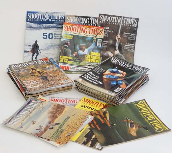 A large collection of approximately 50 copies of '' Shooting Times '' for 1980s / 90s / 00s,