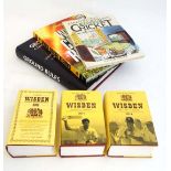 A collection of 6 books on cricket , to include; Three volumes of the '' Wisden Cricketers' Almanack