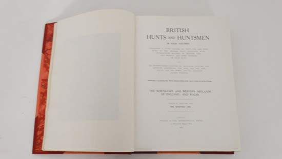 Books: '' British Hunts and Huntsmen '', in 4 volumes. The books illustrated with engravings and - Image 21 of 23