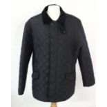 Navy quilted Barbour jacket, size XXL CONDITION: Please Note -  we do not make reference to the