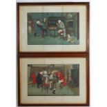 After Cecil Charles Windsor Aldin (1870-1935),
A pair of coloured Prints,
' Mated 1901 ' & ' Revoked