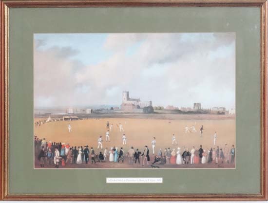 Cricket : 
3 x coloured prints,
'England x Australia at Lords ,1886, by H. Barrable & R. Posonby - Image 4 of 5