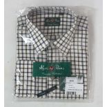 Alan Paine brown and green check shirt. Size XXL (New with tags) CONDITION: Please Note -  we do not