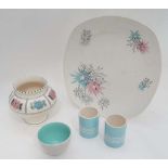 5 items of Retro ceramics : Honiton, Midwinter, Poole etc CONDITION: Please Note -  we do not make