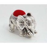 Novelty elephant pin cushion  CONDITION: Please Note -  we do not make reference to the condition of