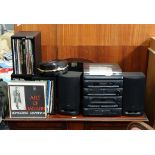 Sanyo Hi-Fi system and collection of records  CONDITION: Please Note -  we do not make reference