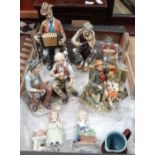 A quantity of  assorted ceramics, to include Capodimonte style figures CONDITION: Please Note -