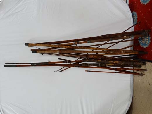 A collection of assorted split cane rods CONDITION: Please Note -  we do not make reference to the