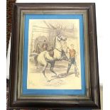 Print - John Sturgess,
Groom with rearing horse CONDITION: Please Note -  we do not make reference