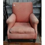 Upholstered armchair CONDITION: Please Note -  we do not make reference to the condition of lots