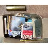 Box of assorted miscellaneous militaria related items CONDITION: Please Note -  we do not make
