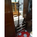 Hat stand and towel rail/clothes airier (2) CONDITION: Please Note -  we do not make reference to