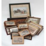 Quantity of hunting prints CONDITION: Please Note -  we do not make reference to the condition of