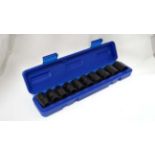 A 10 piece socket set CONDITION: Please Note -  we do not make reference to the condition of lots