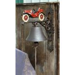 An  "Old red car" door bell CONDITION: Please Note -  we do not make reference to the condition of