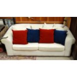 Sofa bed with cushions CONDITION: Please Note -  we do not make reference to the condition of lots