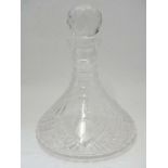 Ships Decanter with inscription CONDITION: Please Note -  we do not make reference to the