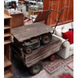 2 x old wooden carts CONDITION: Please Note -  we do not make reference to the condition of lots
