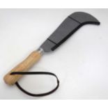 A single edged billhook CONDITION: Please Note -  we do not make reference to the condition of