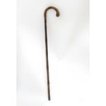 Walking stick - formerly a horse measuring stick CONDITION: Please Note -  we do not make