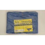 Four 1.2 metre x 1.8 metre tarpaulins (4) CONDITION: Please Note -  we do not make reference to