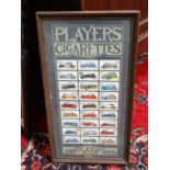 A framed set of 27  Players automobilia cigarettes cards  CONDITION: Please Note -  we do not make