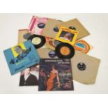 Collectable vinyl records : A collection of nine 1960s and later 45rpm singles , comprising '