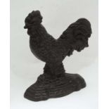 Cast metal Cockerel door stop CONDITION: Please Note -  we do not make reference to the condition of