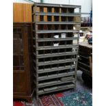 Vintage Industrial shelving unit  CONDITION: Please Note -  we do not make reference to the