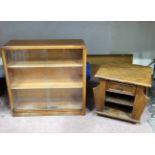 Glazed bookcase + coffee table CONDITION: Please Note -  we do not make reference to the condition