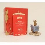 A signed 2005 Royal Doulton Bunnykins  '' William reading without tears '' figure group, number DB