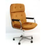 Vintage Retro :Vintage Retro : an English Biddulph Tubular Furniture made swivel open arm highback