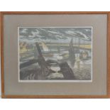 Clifford Webb (1895-1972),
Lithograph,
' Walberswick',
Signed and titled in pencil under,
10 x 13