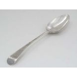 A silver Old English pattern table spoon, hallmarked London 1800 maker Peter, Ann & William