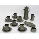 Vintage Retro : an English Devon Studio Coffee service  comprising of a coffee pot , milk jug ,